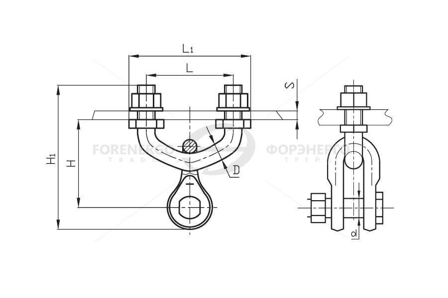 Узел крепления КГП-7-1